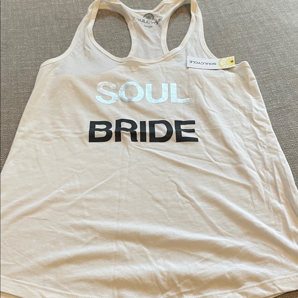 NWT! SoulCycle Cream Bride Tank